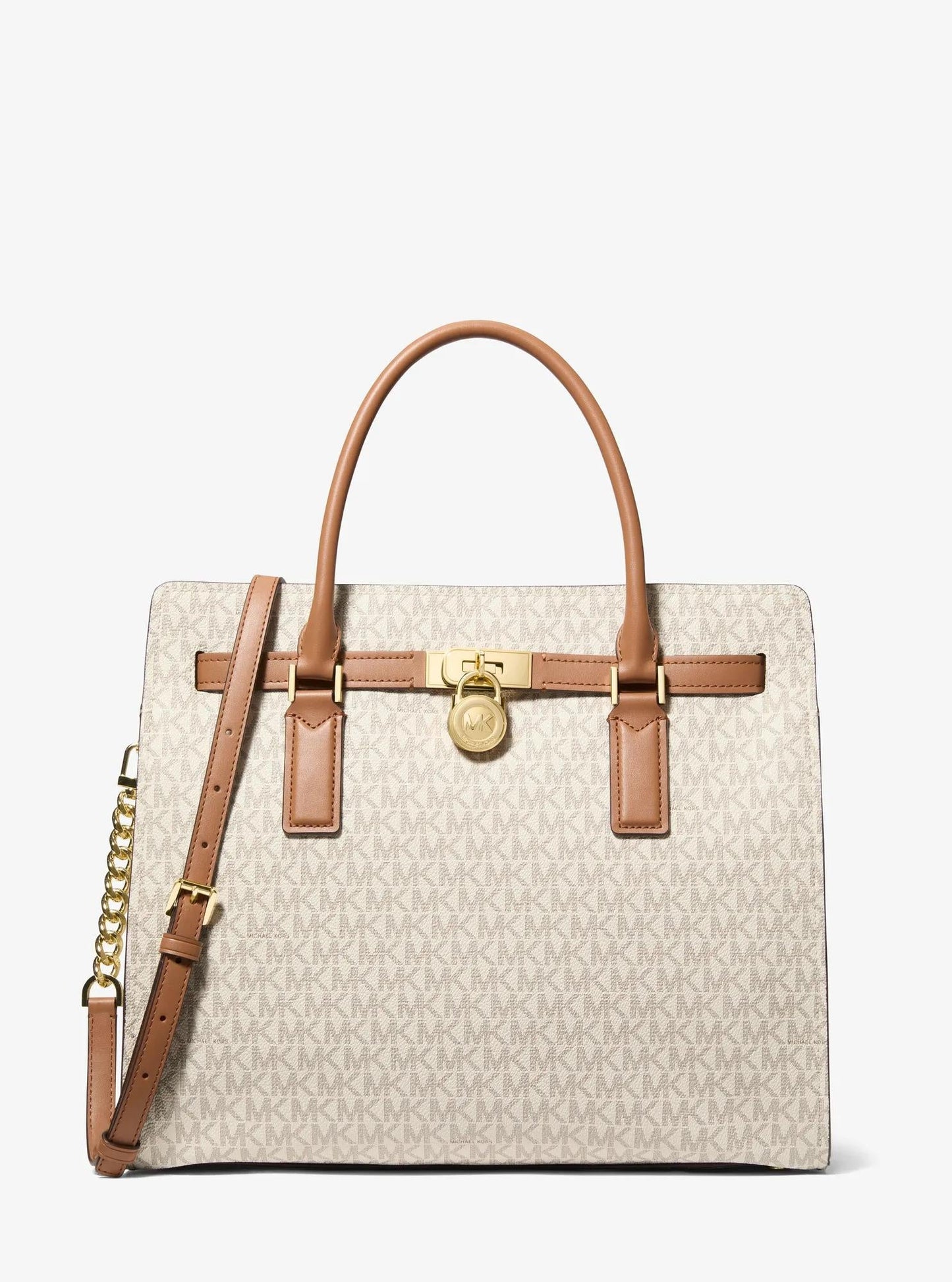 Hamilton Moderne Large Signature Logo Satchel